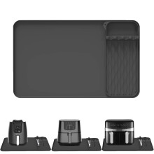 Heat Resistant Silicone Mat For Air Fryers Oven Use-Black