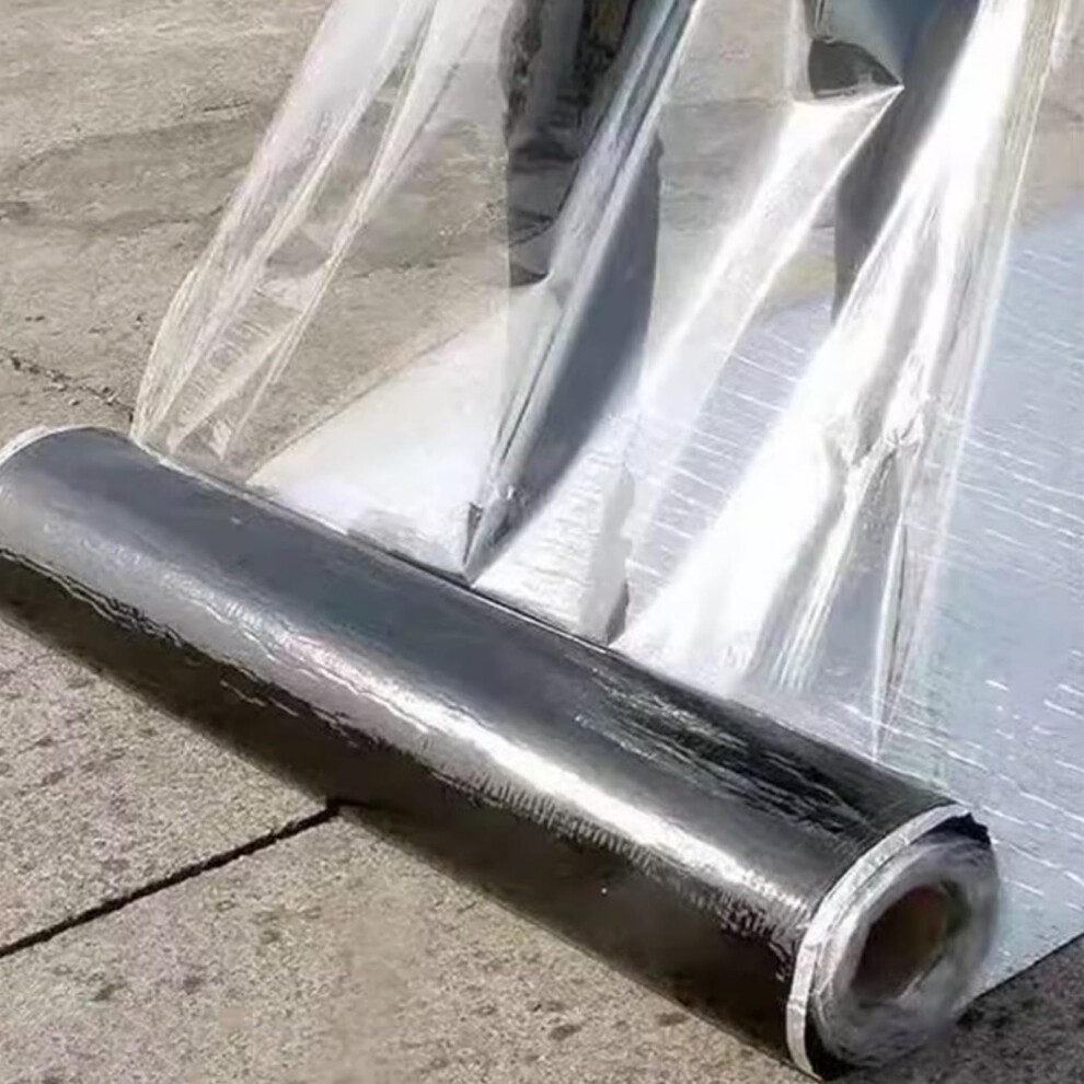 Asphalt Tape,Selfadhesive Waterproofing Leakage Aluminum Foil Underlayment (1X4m) 9189345780363