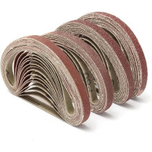 Sanding Belts 50pcs 330x10mm Sanding Belts 40400 Grits Sandpaper for Belt Sander, Wood and Soft Metal Polishing (Color: 40) (Color: 40) 120