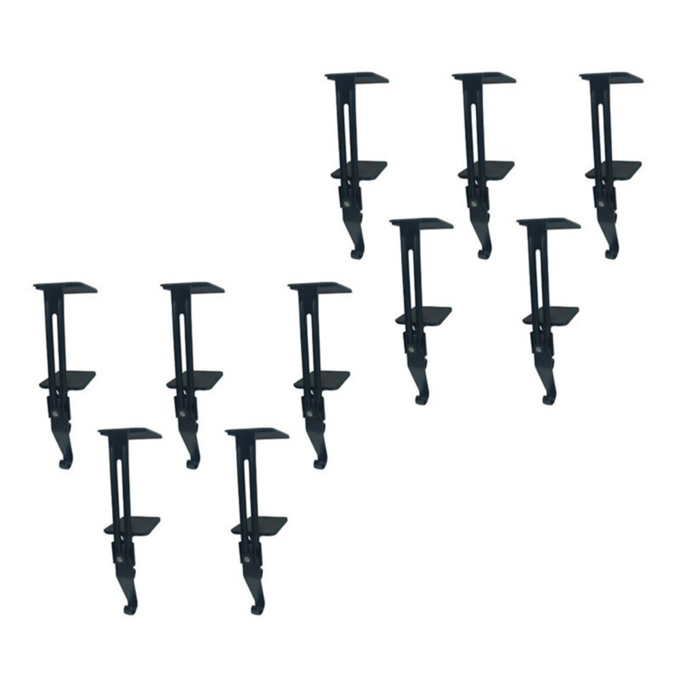 Vertical Space Saving Iron Construction Black Finish Home-10 7627000536433