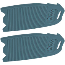 2PCS Kunststoff Waschbretter Rutschfeste Unterseite-Marineblau