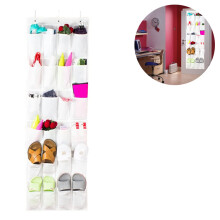 Schuh-Organizer für die Tür, platzsparend, atmungsaktive Netztaschen, transparente Taschen, Tragkraft bis zu 18 kg