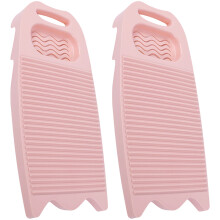 2 Stück Wäschewaschbretter, extra große Waschbretter für-Rosa