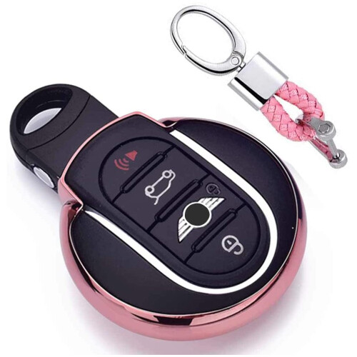 Δερμάτινη θήκη κλειδιού για BMW Mini Cooper Smart Key, ανθεκτικό στους κραδασμούς, ανθεκτικό