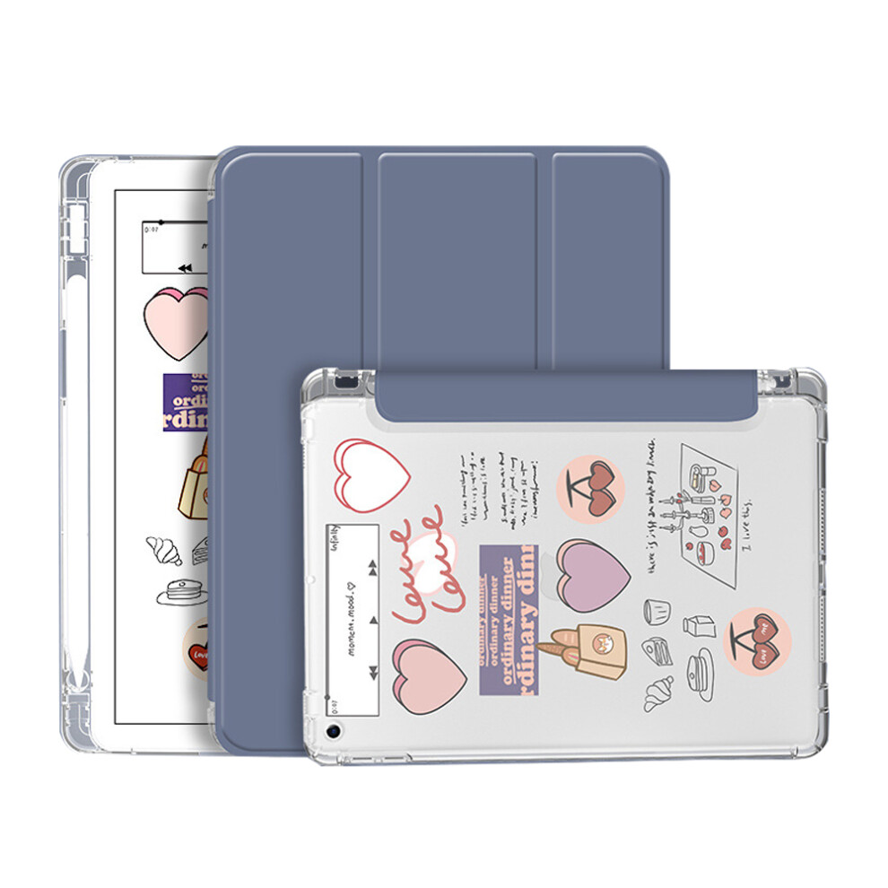 Silicone Transparent Tpu Case For Ipad Mini6, Comprehensive Protection Against Drips Scratches, Flexible Tpu Construction Dual-Angle Stand For Viewing 9486358118603