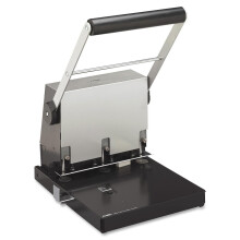 Dziurkacz do papieru CARL Heavy Duty, 3 otwory, 300 arkuszy, czarno-srebrny