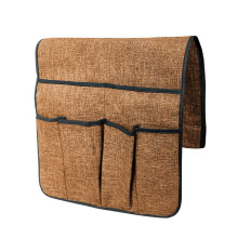 Sofa Chair Couch Armrest Organizer, 6 Pockets AntiSlip Armchair Storage Bag for Phone, Book, Magazines, Armchair Remote Control Holder Coffee