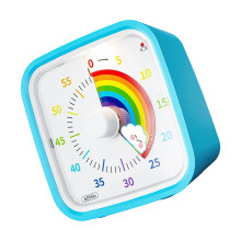 Kinder-Timer in Cartoon-Form, praktischer Kunststoff für-Blau