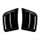Front Bumper Side Air Vent Cover Intake Frame Trim 1