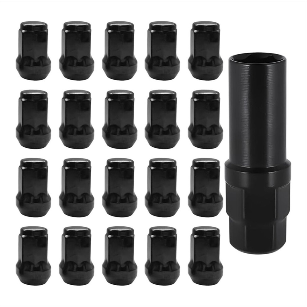 Car Wheel Lug Nuts,20Pcs Chrome Aftermarket Closed 4852523804209