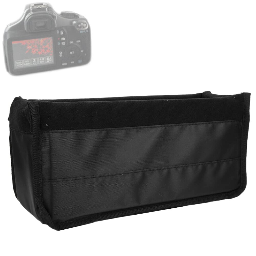 Waterproof Shockproof Dslr Camera Lens Insert Bag, Padded Case Pouch, Black 9189345780912