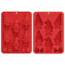 Food Grade Silicones Christmas Gnomes Baking Mold Easy Releases