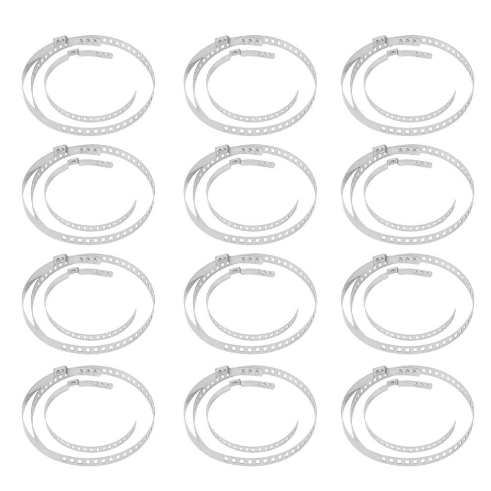 Axle Joint Clamp Kit Universal Adjustable Stainless Steel Cv Boot Crimp Clamps Rust Resistance Wide Application Simple To Use 24Pcs 9139052018716