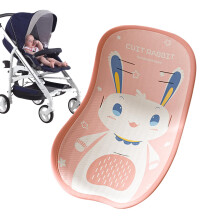 Stroller Cooling Mat, Stroller Cooling Pad Ice Pad for Baby Car Seat, Sun Protector and Heat Cover, Double Hook Attachment for Pink