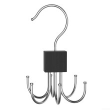 Six Claw Rotatable Storage Rack for and Hats Enhance Your Entryway with Style (Black)