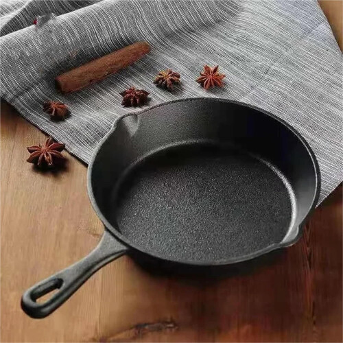 Omelette Pan 2pcs Cast Iron Mini NonStick Dumpling Frying Pans for Cooking 1