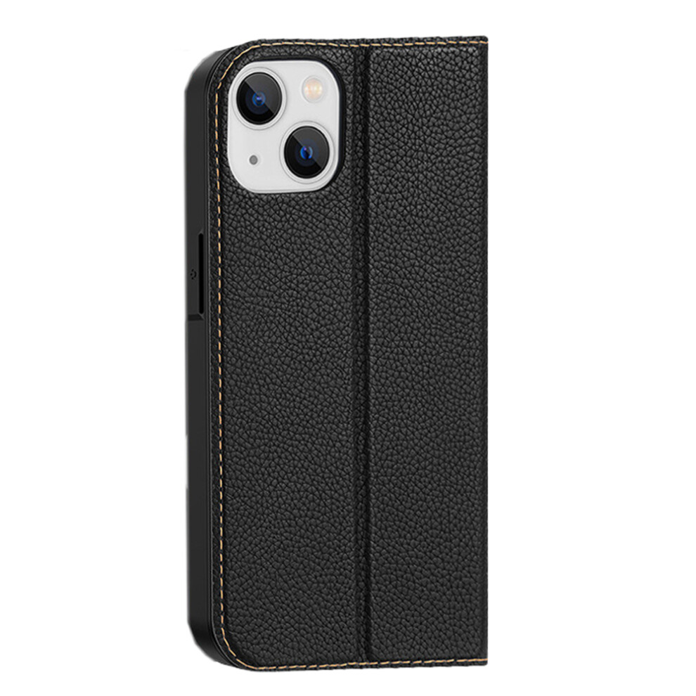 Wallet Case For Iphone 14 Pro, Genuine Leather Flip Folio Stand With Card Holder And Shock Absorption, Slim Design Magnetic Cover With Hidden Closure 9486358119204