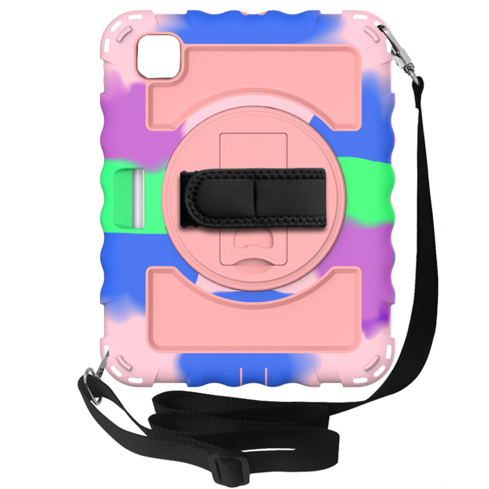 Military Grade Shockproof Case For Ipad Air 4 10.9 (2020), Heavy Duty Protective With 360 Degree Rotatable Kickstand And Adjustable Handle, Ideal For 9486358118979