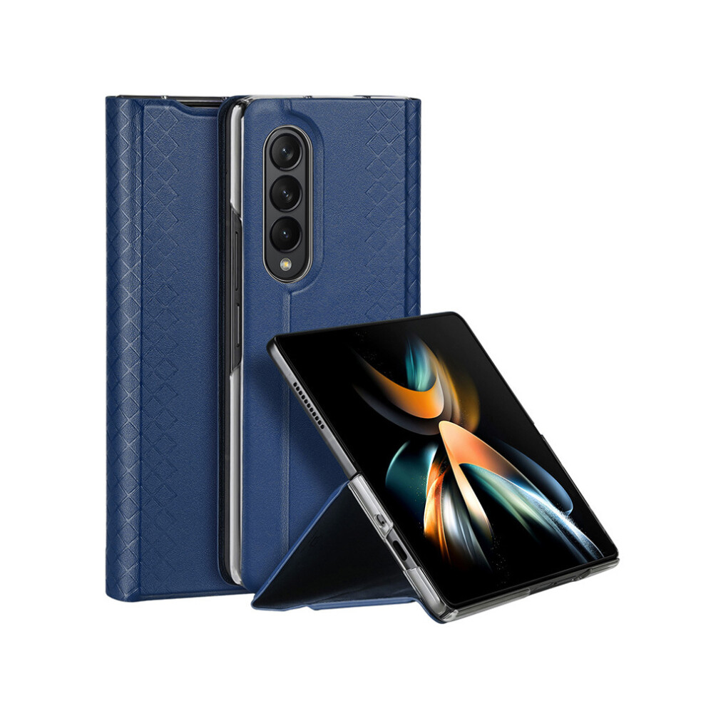 Protective Leather Case For Samsung Z Fold4 5G, Slim Fit Card Holder With Kickstand Function And Magnetic Closure 9486358119426