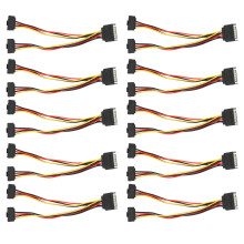 High-Quality Wire Material Sata Power Splitter Cable, Extra Sata Power Outlet For Your Power Supply Extension, 10Pcs