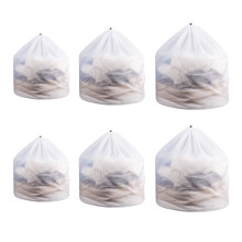 Sacchetti per la biancheria da viaggio, sacchetti per la biancheria in rete resistenti e traspiranti con chiusura a coulisse, resistenti per
