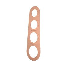 Roestvrijstalen pasta-portiecontroletool met 4-rosé goud
