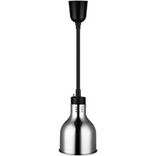 19cm Food Heating Lamp Hotel Food Heating Lamp SelfService Food Heating Lamp Adjustable Length Extendable Black,Steelcolor