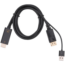 Displayport To Hdmi Cable, Supports 3840*2160P High-Definition Resolution Output, Bare Copper Conductors For Superior Cable Performance And Reliable C