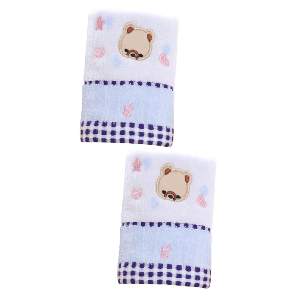 2pcs Bath Towel Soft Cotton Cartoon Design Absorbent Face Cloth for Boys and Girls Lightweight and Skinfriendly for after Showers Swimming