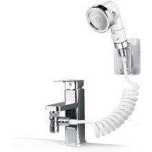Wasserhahn-zu-Dusch-Umsteller für vielfältige Anwendungen, Waschbeckenarmatur-Brauseaufsatz mit Hochdruck-Duschkopf für Küche, Bad und