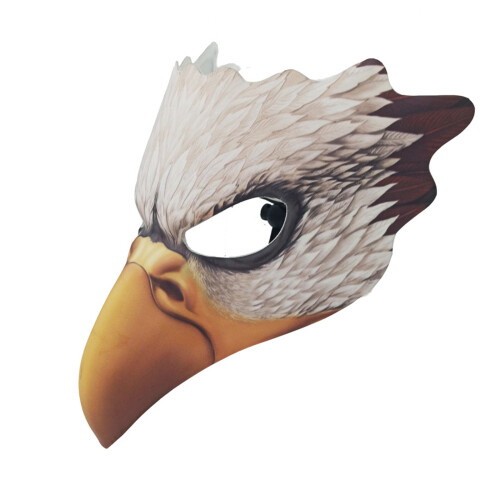 Stylish Bird Animal Carnivals Mask Soft EVA Fabric-White Eagle