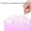 Stackable Storage Containers, Adjustable Compartments Customizable For Your Needs, Snap-Lock Trays For Safe Storage, Pink Transparent 3-Tier 5