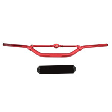 Guidão Riser com acabamento cromado, encaixe universal, estilo drag bar para motocross, bobber e dirt bike, com construção em aço carbono e