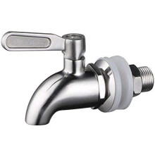 Eleganter Getränkeausschankhahn, Silikondichtungen garantieren auslaufsicheren Betrieb und einen gleichmäßigen, konstanten Flüssigkeitsfluss bei