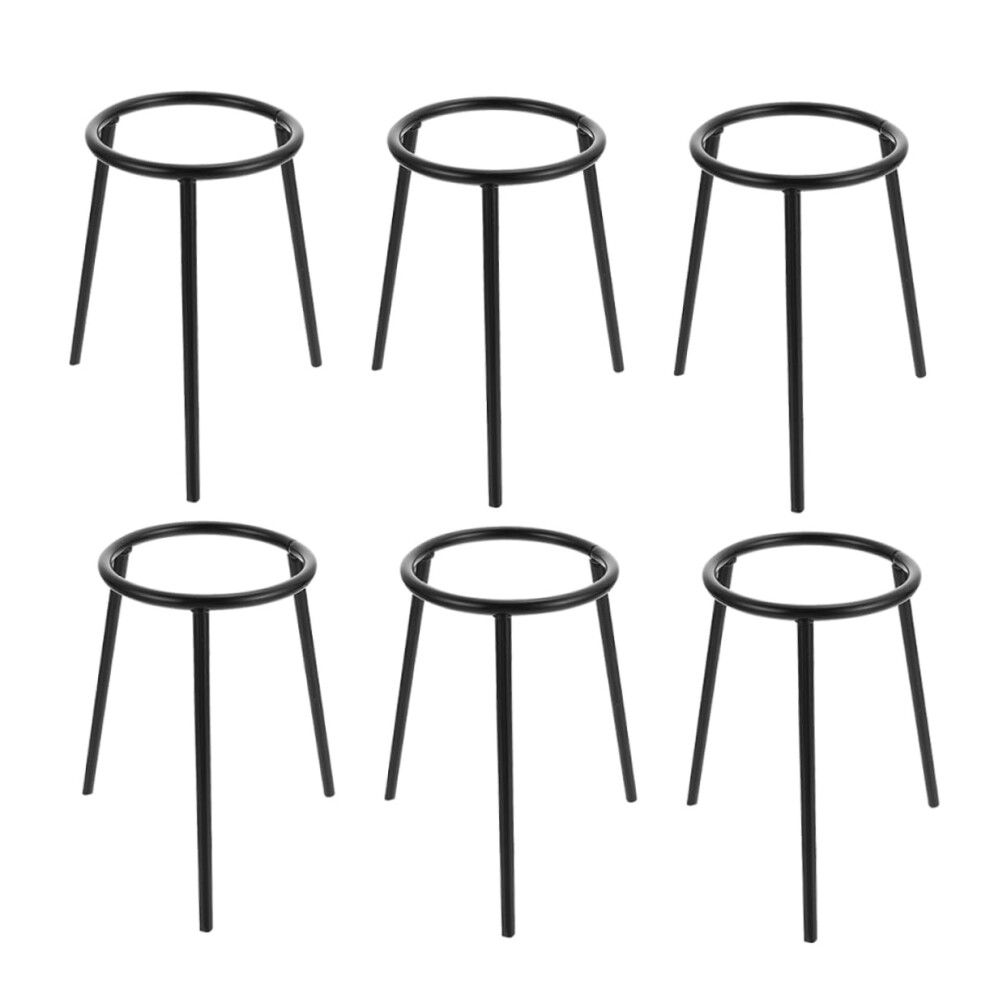 6Pcs Sturdy Lab Tripod Stand Burner Support For Alcohol Lamp Chemistry Experiment Supplies For Students Light 9189345781582