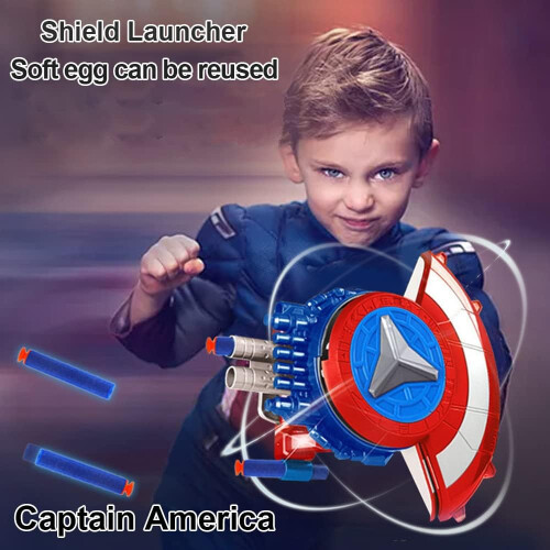 Shield Launcher, Captain Shield, Defensive Shield, Hero's Launcher, Cosplay Props Gift Red 1
