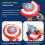 Shield Launcher, Captain Shield, Defensive Shield, Hero's Launcher, Cosplay Props Gift Red 5