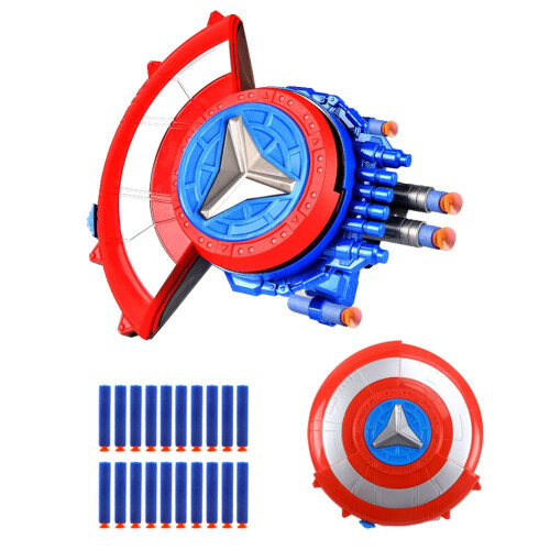 Shield Launcher, Captain Shield, Defensive Shield, Hero's Launcher, Cosplay Props Gift Red