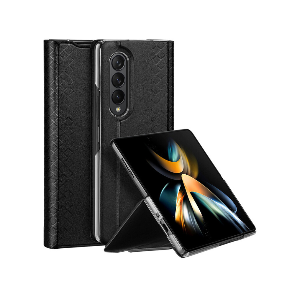Protective Leather Case For Samsung Z Fold4 5G, Slim Fit Card Holder With Kickstand Function And Magnetic Closure 9486358119419