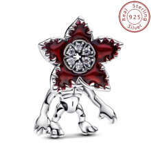 (GW10-7) Hot Toy Strange Thing 925 Sterling Silver Beads Compatible Original Brand 1:1 Logo Bracelet Original DIY Jewelry Pendant Gift New Hot Series