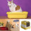 Modern Enclosed Puss Toilet Double Compartment Plan Odor-Gray 2