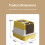 Modern Enclosed Puss Toilet Double Compartment Plan Odor-Gray 3