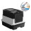 Sanitary Enclosed Puss Waste Box Two Compartment Arrange-Black 1