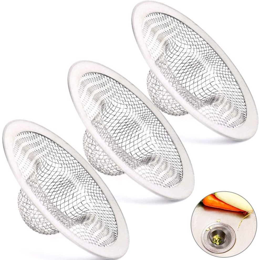 Durable Kitchen Sink Strainer, Stainless Steel Mesh Basket With Anti-Clogging Design, Deep Cup Basket Ensures Rustproof Construction Maintains Clear D 9139052071964