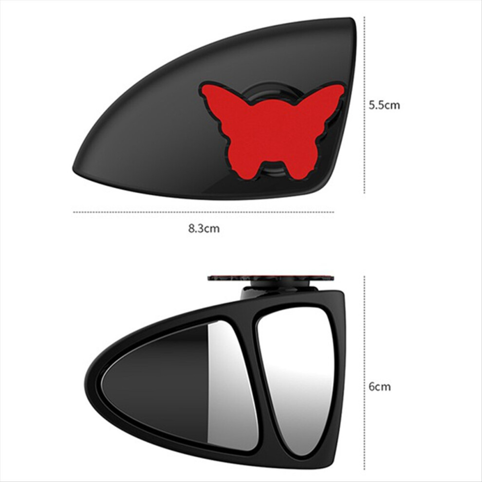 360 Degree Rotation Three Sided Blind Spot Mirror 4852523832646