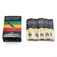 Unleash your artistic potential with 10 Bb clarinet reeds for enhanced sound (strength 3).