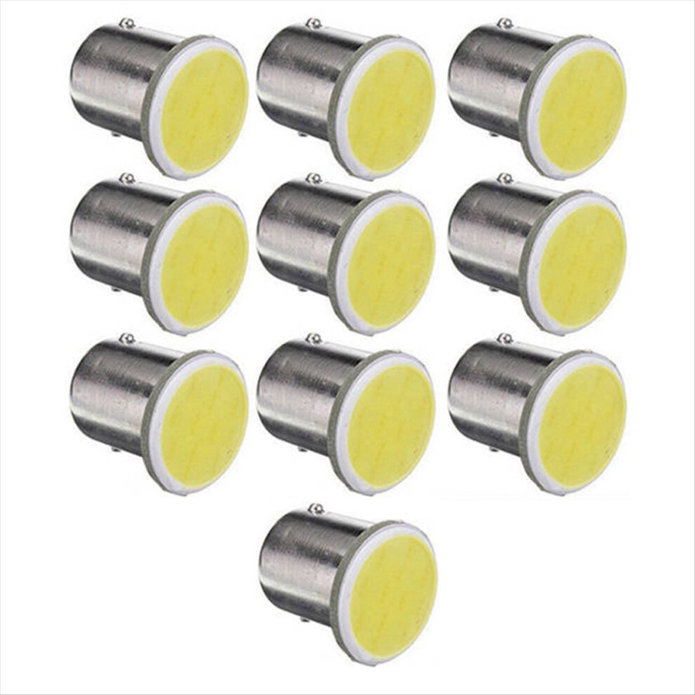 10Pcs 1156 Ba15s P21w Led Car Led Lamp Cob 1 White 4852523840863