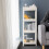 Living And Home 4-Tier Multifunction Plastic Storage Rack for Kitchen or Bathroom, White 2