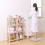 Living And Home 4-Tier Freestanding Bathroom Floor Storage Rack, Pink 4