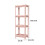Living And Home 4-Tier Freestanding Bathroom Floor Storage Rack, Pink 6